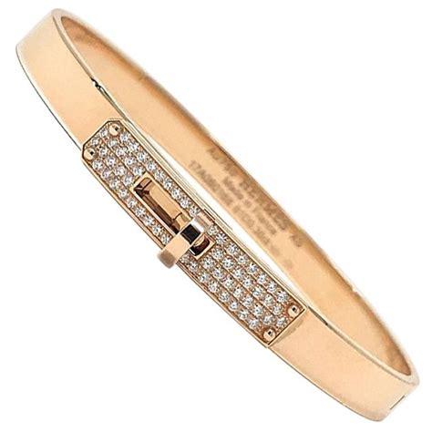 hermes rose gold h bracelet|Hermes rose gold diamond bracelet.